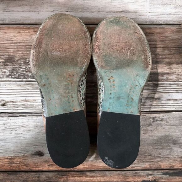 Freebird by Steven Mabel Oxfords Womens Size 7 Turquoise Multi Tan Leather - Picture 5 of 6